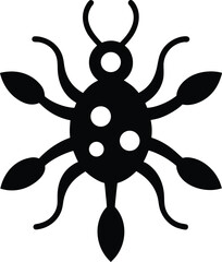 Prion silhouette vector art Illustration