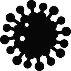 Ribosome silhouette vector art Illustration