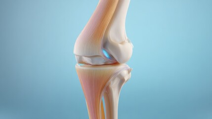 Anatomical Model of Human Knee Joint Detail