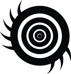 Spirillum silhouette vector art Illustration