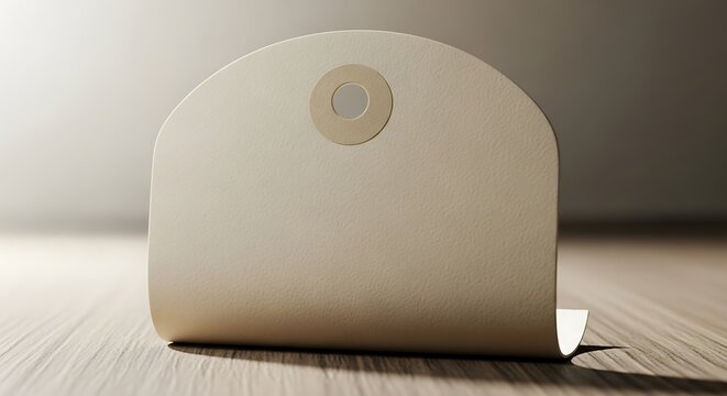 Neutral Ostomy Pouching System on Wood Surface in Studio Lighting