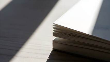 Stack of blank paper