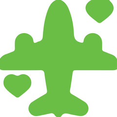 Fototapeta premium Airplane icon simple icon. Vector ICON all icon Viktor