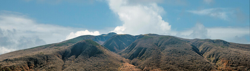 Hallasan (Mount Halla) shield volcano at the center of Jeju Island, Hallasan National Park, South Korea. Its summit is the highest point in the country.