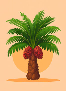 Oil palm or pokok kelapa sawit  (local plant & tree malaysia)