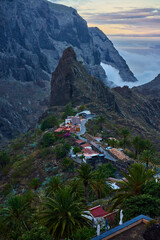 Masca village at sunrise