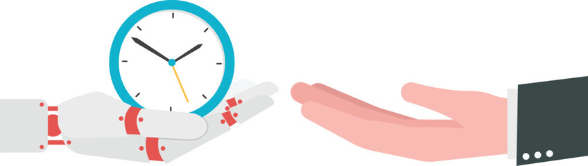  Time Management and Productivity Through AI Automation Illustration
