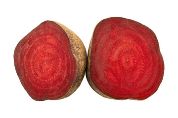 Slice of beetroot isolated on transparent background	