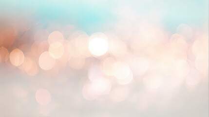 Obraz premium A soft, dreamy background of blurred lights creates a serene atmosphere, perfect for use in invitations, social media graphics, or as a backdrop for various creative projects,