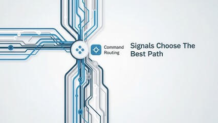 Circuitry Network with Command Routing and Signal Paths