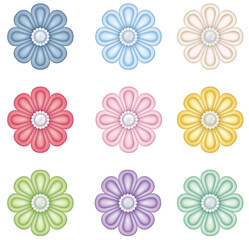 つまみ細工　丸つまみのアイコン