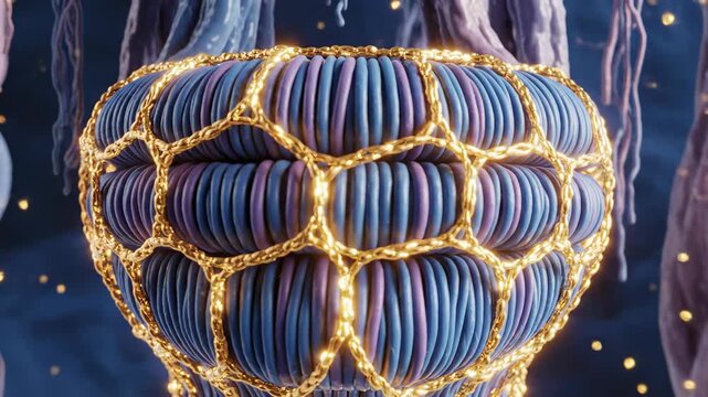 Cellular Marvel: Unveiling the intricate beauty of a cellular structure, revealing the complexity and elegance of life's fundamental building blocks.