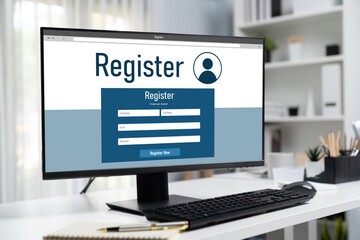 Online registration form for brisk form filling on the internet website