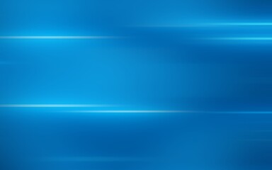 Abstract blue background featuring horizontal motion blur and glowing light streaks, representing high-speed data transfer, connectivity, and modern technology.