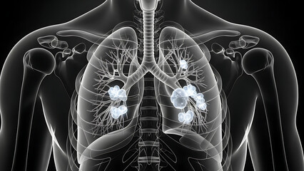 X-ray Imaging of Human Lungs in Scientific Research Environment
