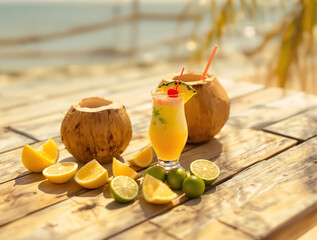 cocktail on the beach