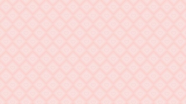 Light pink background with subtle heart pattern design