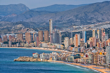 Benidorm Beach Resort. Spain. Travel and tourism in the paradise Spanish cities