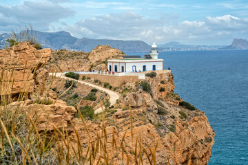 Albir, Spain. Lighthouse del Albir. Benidorm resort	