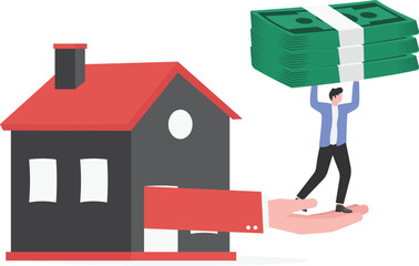 Real Estate Investment and Home Loan Financing Concept
