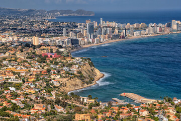 Calp, Alicante. Spain. Spanish Beach Resort. Travel and tourism in the paradise Spanish cities