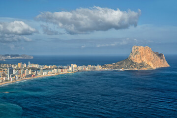 Calp, Alicante. Spain. Spanish Beach Resort. Travel and tourism in the paradise Spanish cities
