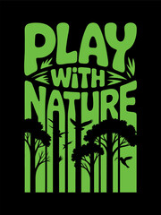 Nature-Inspired Typography Quote Illustration