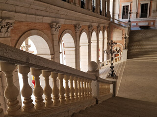 Historic building from the Spanish Civil War of 1935 The Alcazar of Toledo