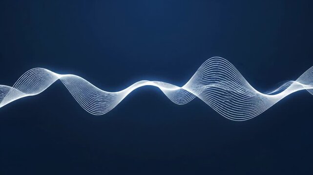 Futuristic digital wave animation showing flowing, glowing waveforms ideal for high-tech visual projects and dynamic digital backgrounds