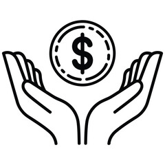 Financial security symbol investment wealth and savings vector illustration