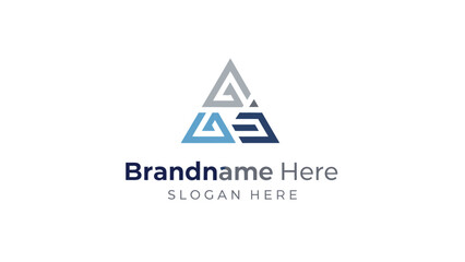 Modern Triangle Logo Template Design Element.