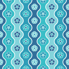 Abstract Floral seamless pattern background. design, for fabric, wrapping, textile, wallpaper. Vector Illustration