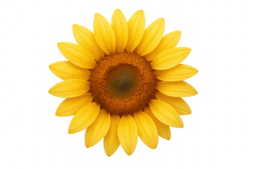 Beautiful sunflower creating feelings of summer, nature, and growth with its vibrant yellow petals and intricate seed pattern