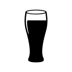 Full glass of dark beer