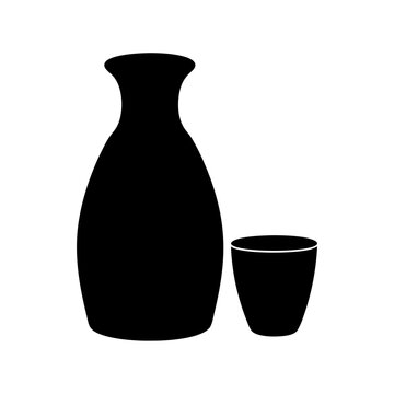 Traditional japanese sake set