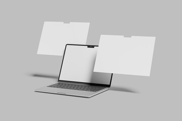 Laptop Screen Website blank