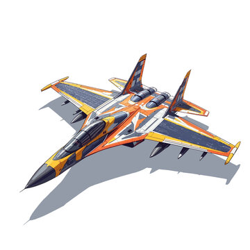 Future Military Jet with Sollar Cell Technologi Concept