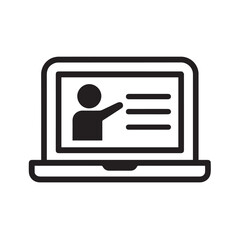 E-Learning icon vector.eps