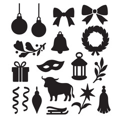 New Year Decorations Set.eps