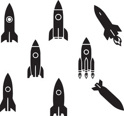Rocket and Missile Silhouettes.eps