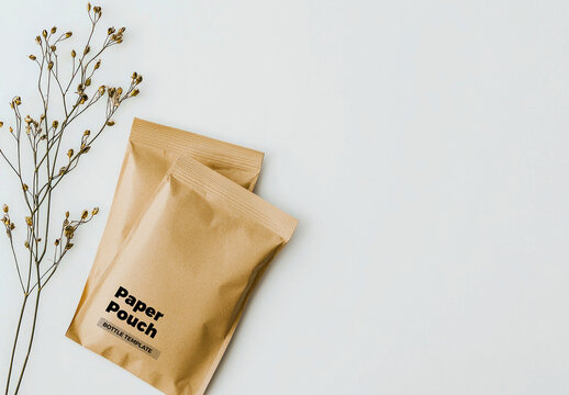 Paper Pouch Mockup Template