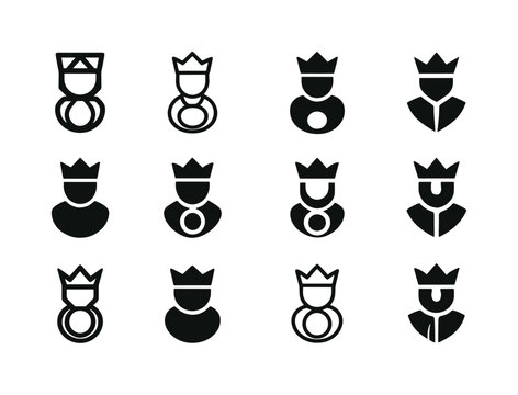 Baron Logo Variations. Baron. Icon set. Set Logo of Baron: baron