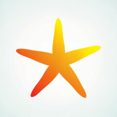 Obraz premium Colorful Starfish Vector Illustration with Smooth Gradient Style 