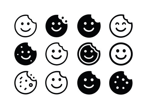 Dessert Logo Variations. Savoring the First Bite of a Delicious