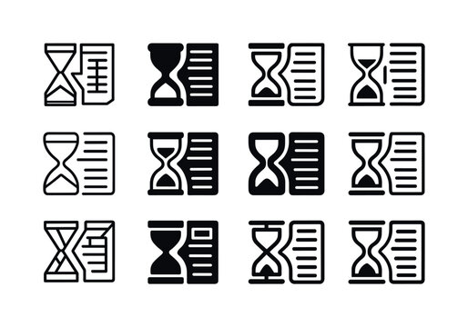 Timesheet Logo Variations. Filling out a timesheet or logbook. I