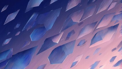 Abstract geometric pattern with blue and pink gradient colors creating a futuristic and dynamic background.