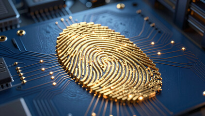 Cybersecurity Fingerprint Circuit Board