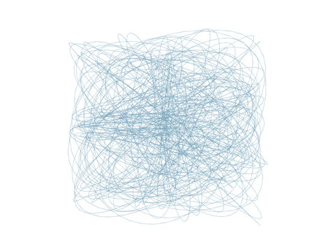 Physical Harmonograph Pendulum - Serene Pastel Blue Isolated Object