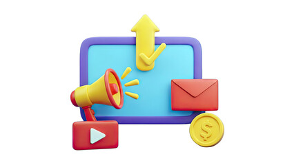 Digital Marketing Concept: Promotion, Growth, and Success