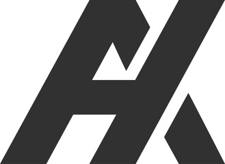 the logo is the monogram A and H. Unique and elegant.